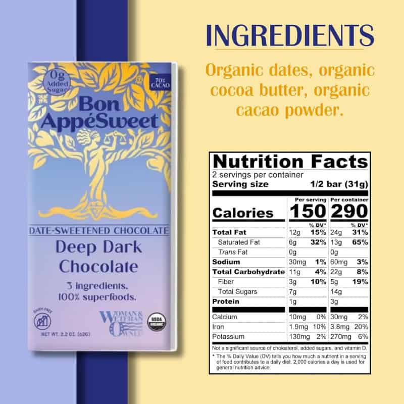 Bon AppeSweet Deep Dark Chocolate